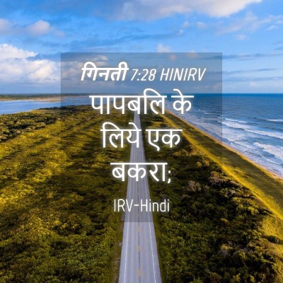 Picture 04 - गिनती 7:28 HINIRV - पापबलि के लिये एक - Bible Verse Picture