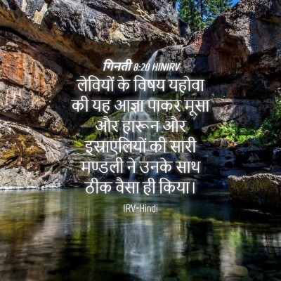 Picture 04 - गिनती 8:20 HINIRV - लेवियों के विषय - Bible Verse Picture