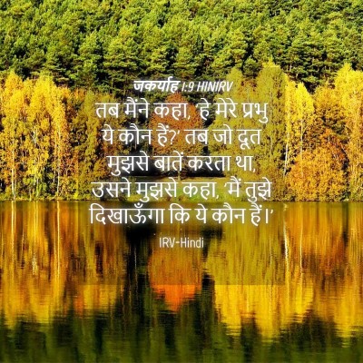 Picture 04 - जकर्याह 1:9 HINIRV - तब मैंने कहा, 'हे - Bible Verse Picture