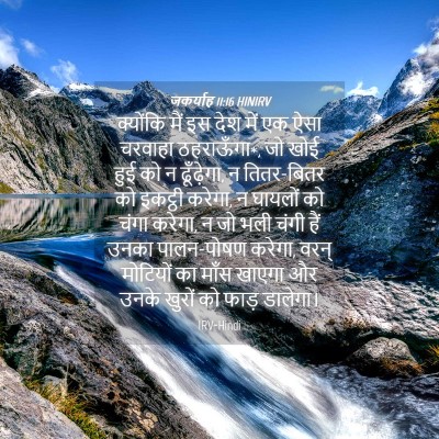 Picture 04 - जकर्याह 11:16 HINIRV - क्योंकि मैं इस देश - Bible Verse Picture
