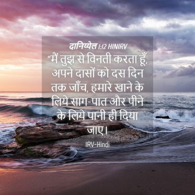 Picture 04 - दानिय्येल 1:12 HINIRV - “मैं तुझ से विनती - Bible Verse Picture
