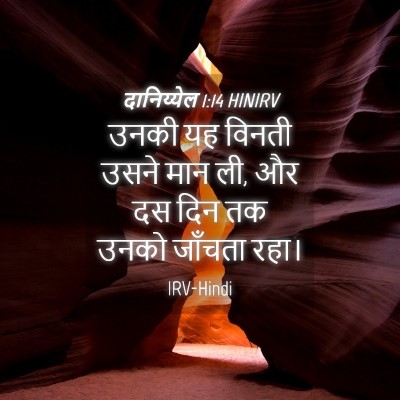 Picture 04 - दानिय्येल 1:14 HINIRV - उनकी यह विनती उसने - Bible Verse Picture