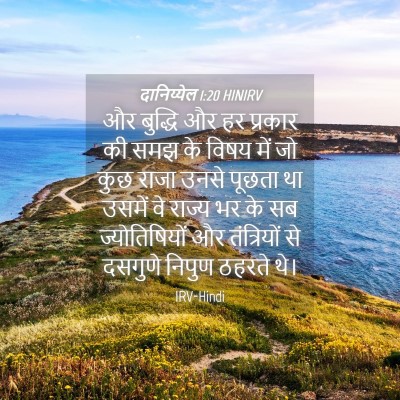 Picture 04 - दानिय्येल 1:20 HINIRV - और बुद्धि और हर - Bible Verse Picture