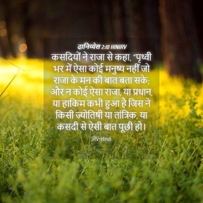 Picture 04 - दानिय्येल 2:10 HINIRV - कसदियों ने राजा से - Bible Verse Picture