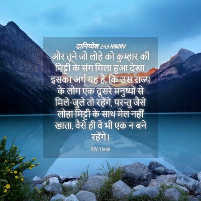 Picture 04 - दानिय्येल 2:43 HINIRV - और तूने जो लोहे को - Bible Verse Picture