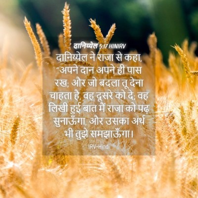 Picture 04 - दानिय्येल 5:17 HINIRV - दानिय्येल ने राजा - Bible Verse Picture