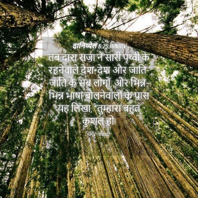 Picture 04 - दानिय्येल 6:25 HINIRV - तब दारा राजा ने - Bible Verse Picture