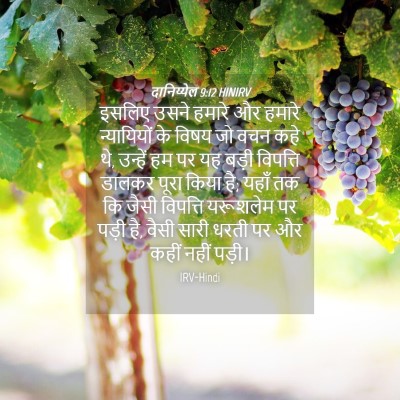Picture 04 - दानिय्येल 9:12 HINIRV - इसलिए उसने हमारे - Bible Verse Picture
