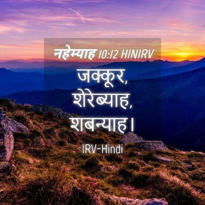 Picture 04 - नहेम्याह 10:12 HINIRV - जक्कूर, शेरेब्याह, - Bible Verse Picture