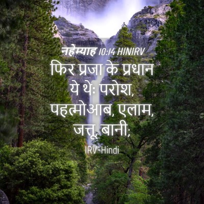 Picture 04 - नहेम्याह 10:14 HINIRV - फिर प्रजा के - Bible Verse Picture