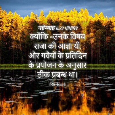 Picture 04 - नहेम्याह 11:23 HINIRV - क्योंकि *उनके विषय - Bible Verse Picture