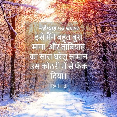 Picture 04 - नहेम्याह 13:8 HINIRV - इसे मैंने बहुत - Bible Verse Picture