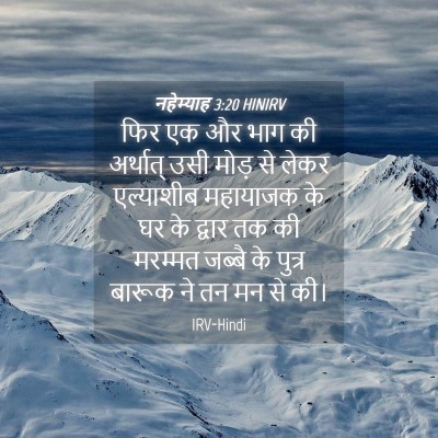 Picture 04 - नहेम्याह 3:20 HINIRV - फिर एक और भाग की - Bible Verse Picture