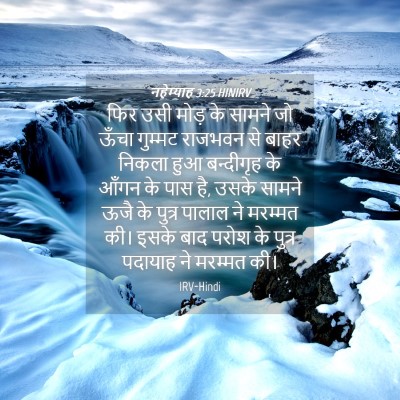 Picture 04 - नहेम्याह 3:25 HINIRV - फिर उसी मोड़ के - Bible Verse Picture