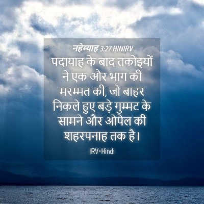 Picture 04 - नहेम्याह 3:27 HINIRV - पदायाह के बाद - Bible Verse Picture