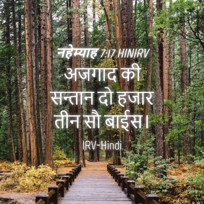 Picture 04 - नहेम्याह 7:17 HINIRV - अजगाद की सन्तान दो - Bible Verse Picture