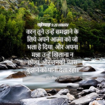 Picture 04 - नहेम्याह 9:20 HINIRV - वरन् तूने उन्हें - Bible Verse Picture