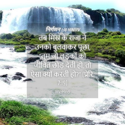 Picture 04 - निर्गमन 1:18 HINIRV - तब मिस्र के राजा ने - Bible Verse Picture