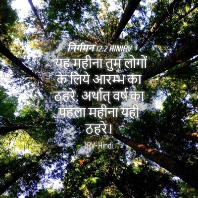 Picture 04 - निर्गमन 12:2 HINIRV - “यह महीना तुम - Bible Verse Picture