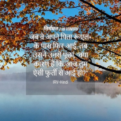 Picture 04 - निर्गमन 2:18 HINIRV - जब वे अपने पिता - Bible Verse Picture