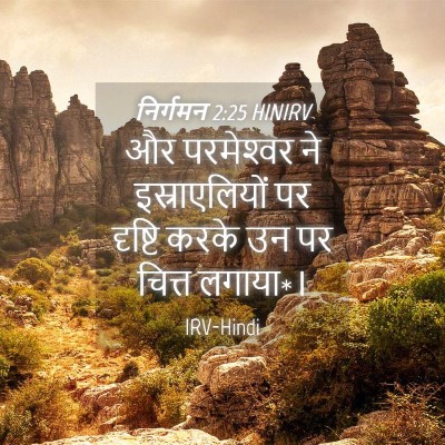 Picture 04 - निर्गमन 2:25 HINIRV - और परमेश्‍वर ने - Bible Verse Picture