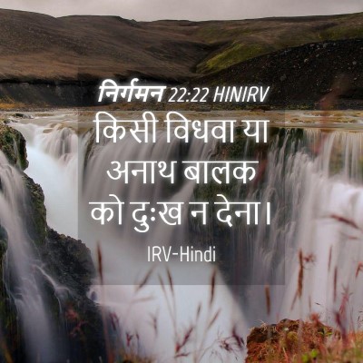 Picture 04 - निर्गमन 22:22 HINIRV - किसी विधवा या अनाथ - Bible Verse Picture