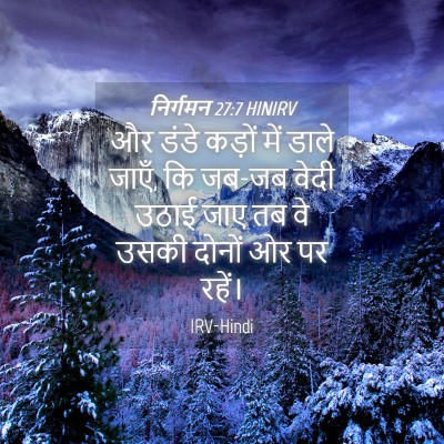 Picture 04 - निर्गमन 27:7 HINIRV - और डंडे कड़ों में - Bible Verse Picture