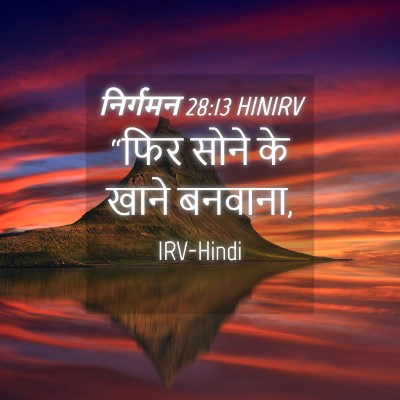 Picture 04 - निर्गमन 28:13 HINIRV - “फिर सोने के खाने - Bible Verse Picture