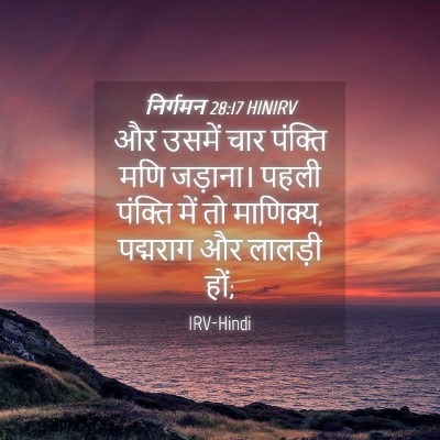 Picture 04 - निर्गमन 28:17 HINIRV - और उसमें चार - Bible Verse Picture