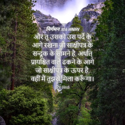 Picture 04 - निर्गमन 30:6 HINIRV - और तू उसको उस पर्दे - Bible Verse Picture