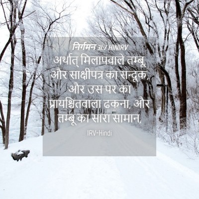 Picture 04 - निर्गमन 31:7 HINIRV - अर्थात् मिलापवाले - Bible Verse Picture