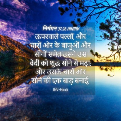 Picture 04 - निर्गमन 37:26 HINIRV - ऊपरवाले पल्लों, और - Bible Verse Picture