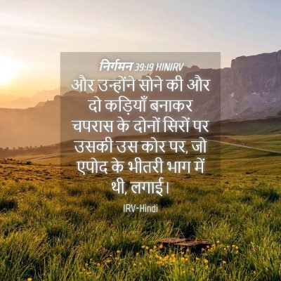 Picture 04 - निर्गमन 39:19 HINIRV - और उन्होंने सोने - Bible Verse Picture