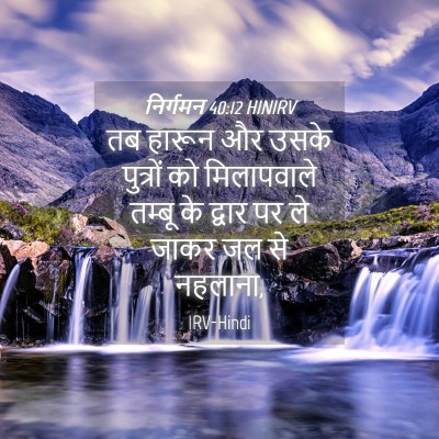 Picture 04 - निर्गमन 40:12 HINIRV - तब हारून और उसके - Bible Verse Picture