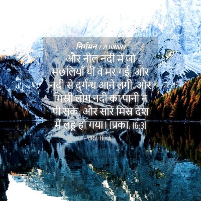 Picture 04 - निर्गमन 7:21 HINIRV - और नील नदी में जो - Bible Verse Picture