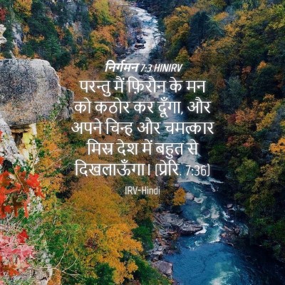 Picture 04 - निर्गमन 7:3 HINIRV - परन्तु मैं फ़िरौन - Bible Verse Picture