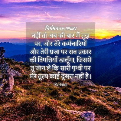 Picture 04 - निर्गमन 9:14 HINIRV - नहीं तो अब की बार - Bible Verse Picture