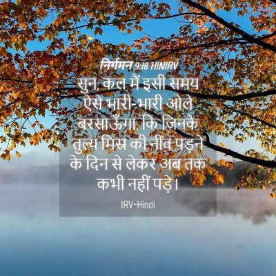 Picture 04 - निर्गमन 9:18 HINIRV - सुन, कल मैं इसी समय - Bible Verse Picture