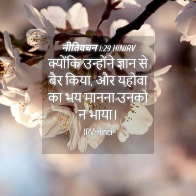 Picture 04 - नीतिवचन 1:29 HINIRV - क्योंकि उन्होंने - Bible Verse Picture