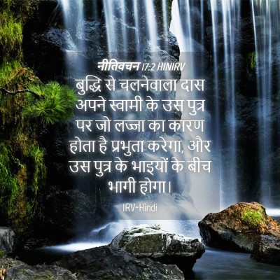 Picture 04 - नीतिवचन 17:2 HINIRV - बुद्धि से - Bible Verse Picture