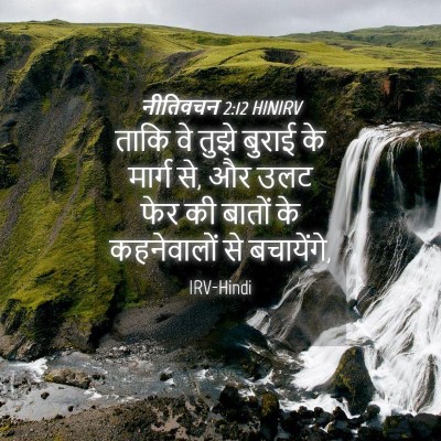 Picture 04 - नीतिवचन 2:12 HINIRV - ताकि वे तुझे बुराई - Bible Verse Picture