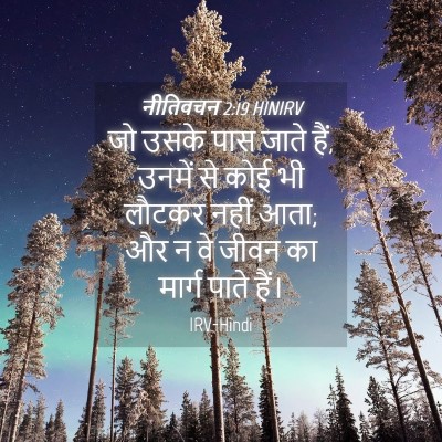 Picture 04 - नीतिवचन 2:19 HINIRV - जो उसके पास जाते - Bible Verse Picture