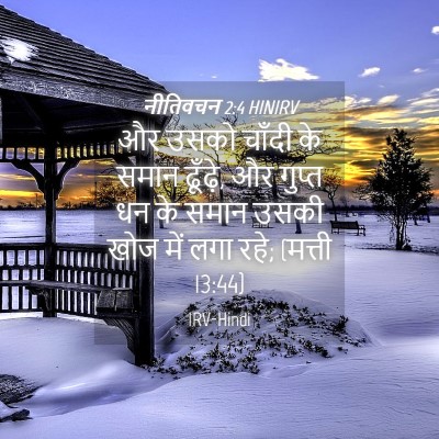 Picture 04 - नीतिवचन 2:4 HINIRV - और उसको चाँदी के - Bible Verse Picture