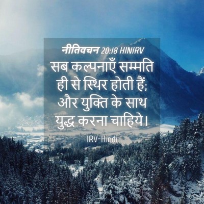 Picture 04 - नीतिवचन 20:18 HINIRV - सब कल्पनाएँ - Bible Verse Picture