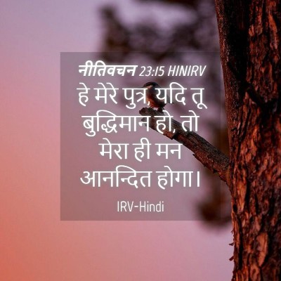 Picture 04 - नीतिवचन 23:15 HINIRV - हे मेरे पुत्र, यदि - Bible Verse Picture