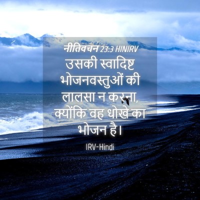 Picture 04 - नीतिवचन 23:3 HINIRV - उसकी स्वादिष्ट - Bible Verse Picture