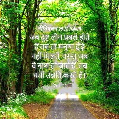Picture 04 - नीतिवचन 28:28 HINIRV - जब दुष्ट लोग प्रबल - Bible Verse Picture
