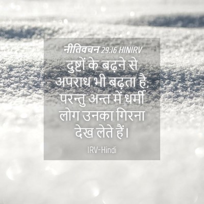 Picture 04 - नीतिवचन 29:16 HINIRV - दुष्टों के बढ़ने - Bible Verse Picture