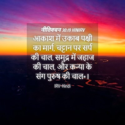 Picture 04 - नीतिवचन 30:19 HINIRV - आकाश में उकाब - Bible Verse Picture