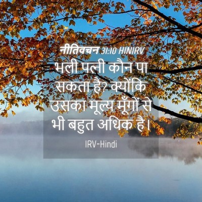 Picture 04 - नीतिवचन 31:10 HINIRV - भली पत्‍नी कौन पा - Bible Verse Picture